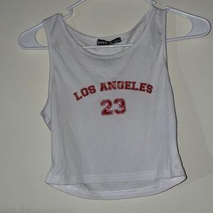 Shein white crop top